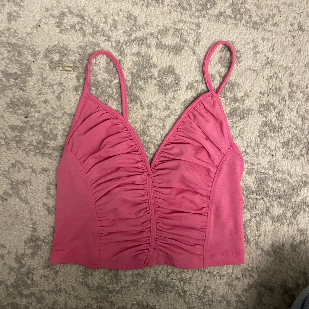 Pink Cropped Tank